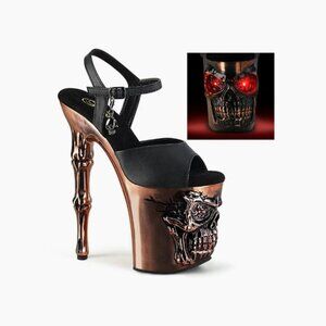 Pleaser Rapture-809-LT Bronze Size 8